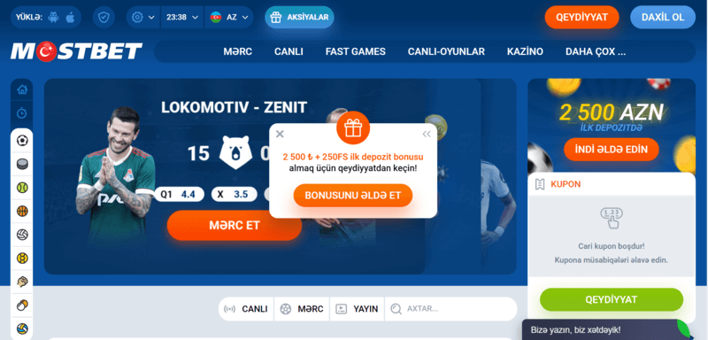 Mostbet Ədalətli şərtlər və ən yaxşı xətt
